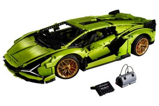 Lego Lamborghini mit Manor Karte