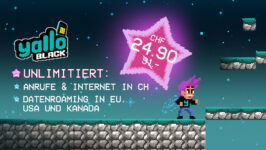 yallo Black unlimitierte Daten CH, USA, Kanada & EU