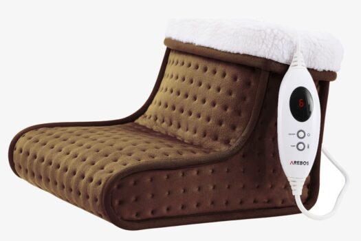 Elektrischer Fußwärmer Braun