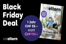 50% aufs Jahresabo «wir eltern»