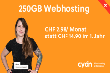 cyon Webhosting -80% mit Code CY75WNUQ37